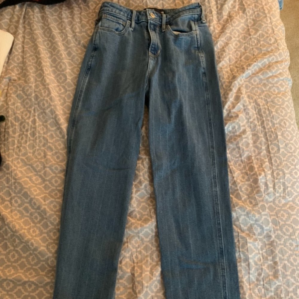 Faded Pinstriped Jeans